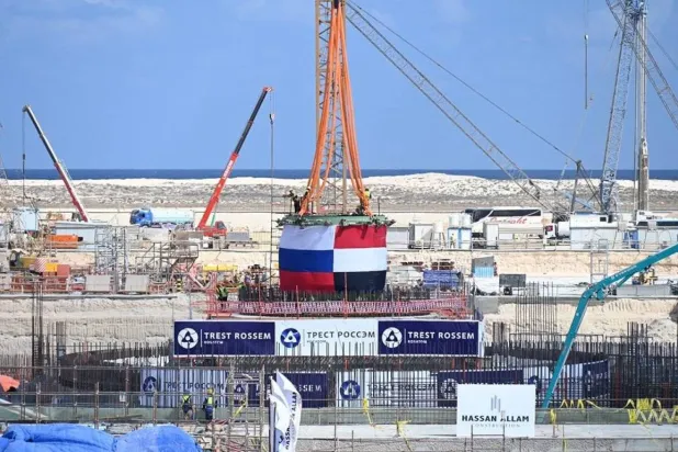 أول مُعدة نووية ثقيلة بمحطة «الضبعة» في مصر (صفحة هيئة المحطات النووية لتوليد الكهرباء على «فيسبوك»)