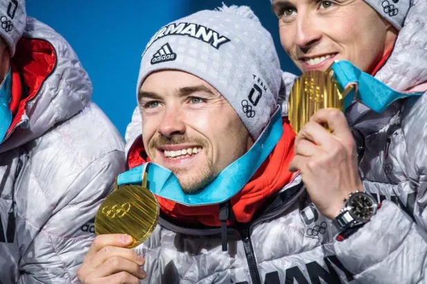 المتزلج الألماني فابيان ريسل توّج بذهبية الأولمبياد الشتوي 2018 (غيتي)