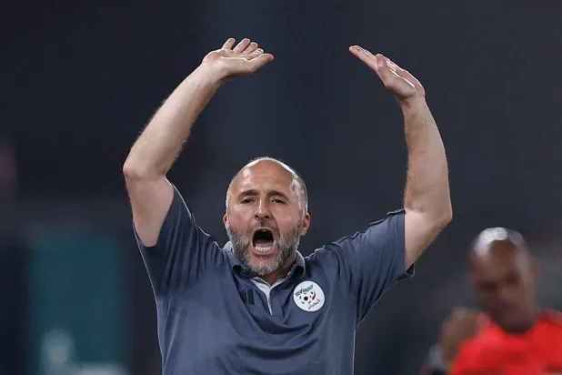 جمال بلماضي مدرب الجزائر (أ.ف.ب)