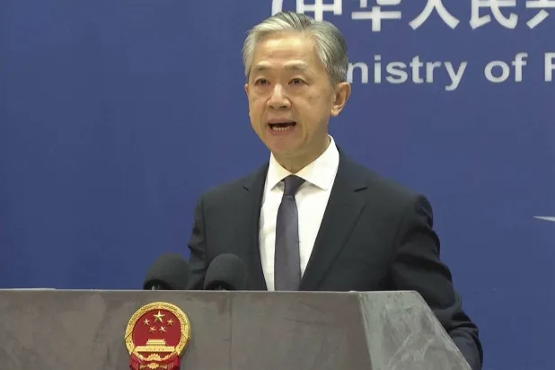 المتحدث باسم وزارة الخارجية الصينية وانغ وينبين (أ.ب)