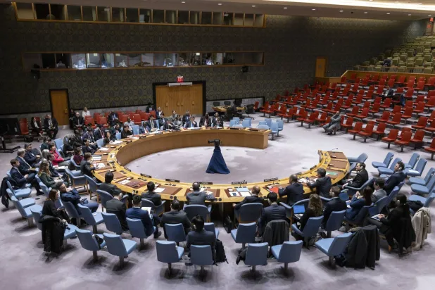 اجتماع لمجلس الأمن التابع للأمم المتحدة في نيويورك (إ.ب.أ)