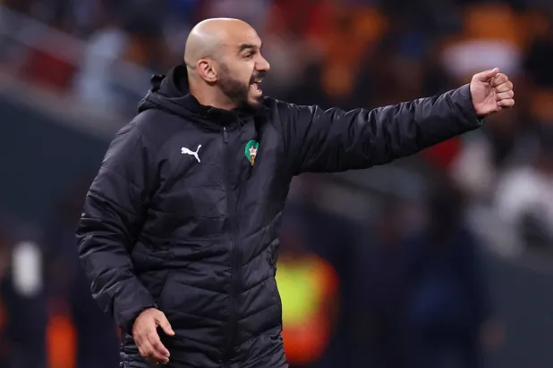 وليد الركراكي مدرب المغرب (رويترز)