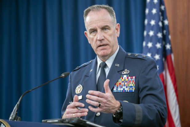 السكرتير الصحافي للبنتاغون اللواء رايدر خلال مؤتمر صحافي 23 يناير 2024 في واشنطن (أ.ب)