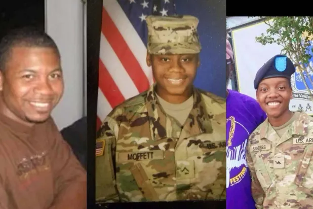 صورة مجمعة للجنود الثلاثة القتلى في هجوم قاعد التنف بالأردن (أ.ف.ب)