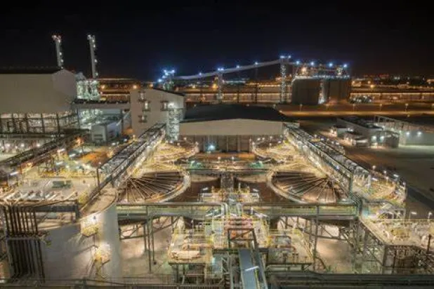 Aluminum refinery in Ras Al-Khair industrial City. Image from Maaden.