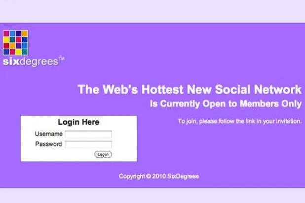 صفحة تُظهر موقع «سيكس ديغريز» (سي بي إس نيوز)