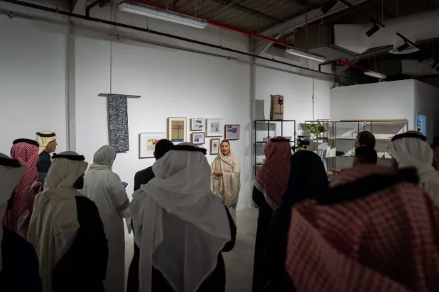 في افتتاح مساحة «مسند» في حي جاكس بالدرعية (الشرق الأوسط)