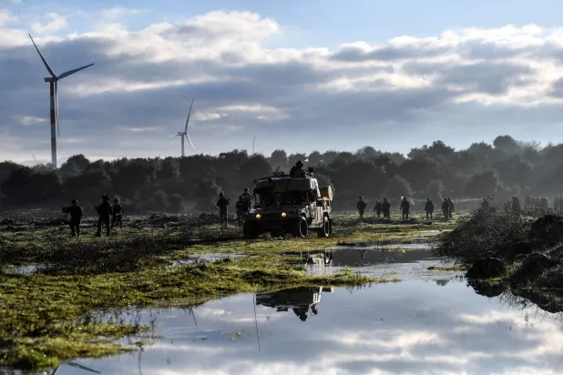 جنود إسرائيليون يشاركون في دورة تدريبية في مرتفعات الجولان 1 فبراير 2024 (رويترز)
