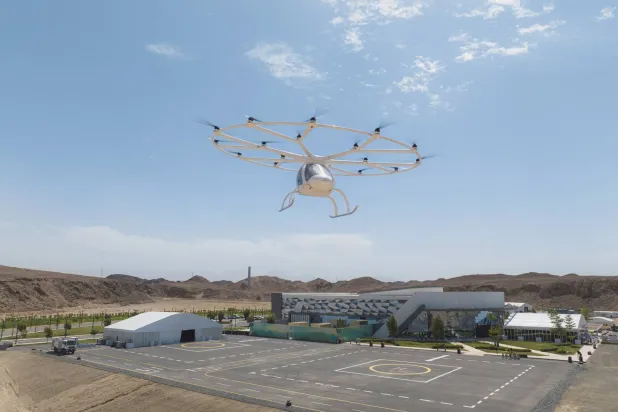 استمرت الرحلات التجريبية في مدينة «نيوم» لأكثر من أسبوع منتصف عام 2023 (فولوكوبتر)