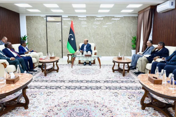 لقاء الكوني في طرابلس مع ممثلي الجنوب الليبية (المجلس الرئاسي)