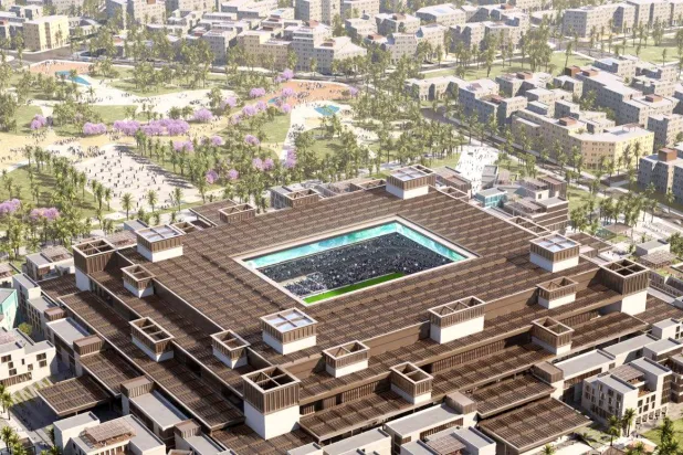 نموذج مشروع ملعب وسط جدة الجديد (الشرق الأوسط)