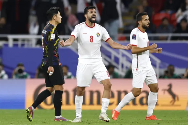 الروابدة لاعب خط وسط منتخب الأردن (رويترز) 