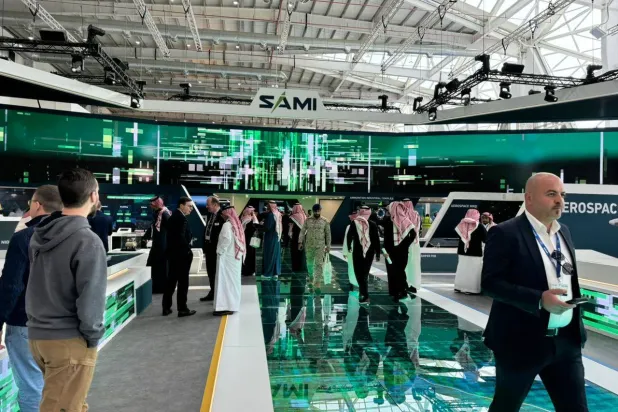 The second edition of the World Defense Show is currently held in Riyadh. (Photo: Asharq Al-Awsat)