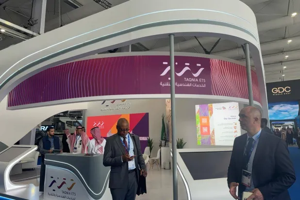 جناح الشركة في «معرض الدفاع العالمي 2024» (الشرق الأوسط)