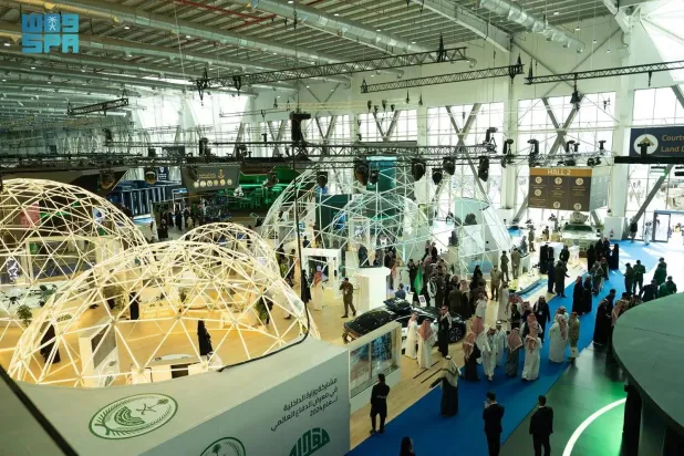 جانب من النسخة الثانية لمعرض الدفاع العالمي المقام في الرياض (واس)