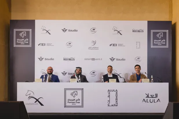 جانب من المؤتمر الصحفي الذي عقد لتسليط الضوء على الحدث (الشرق الأوسط)