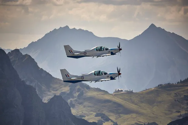 طائرة تدريب من نوع «GROP» (صفحة شركة «غروب» على «فيسبوك»)