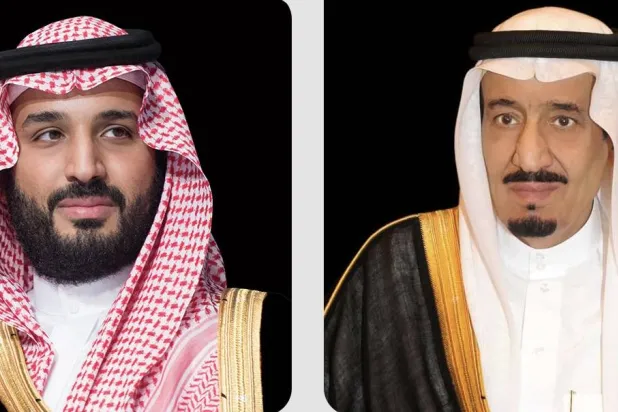 خادم الحرمين الشريفين وولي العهد السعودي (واس)