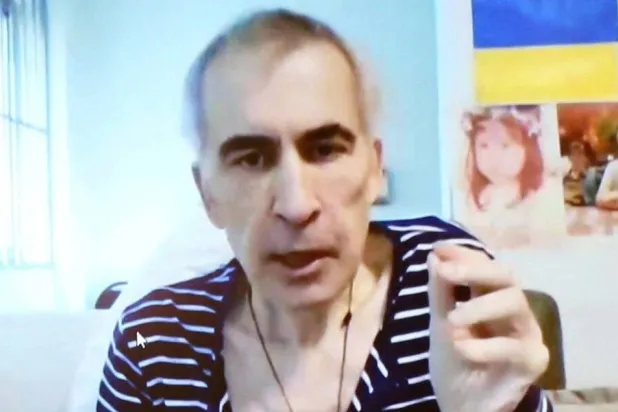 ساكاشفيلي مسجون بتهمة إساءة استخدام السلطة (رويترز)