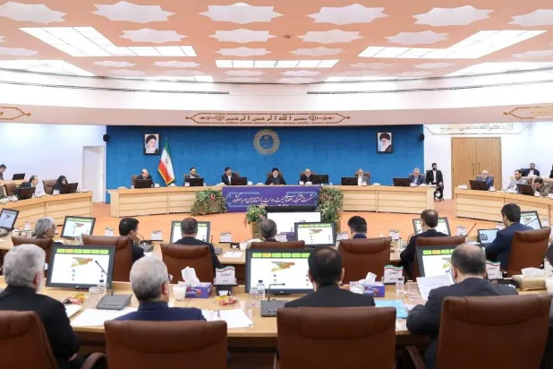 Iranian President Ebrahim Raisi chairing a meeting of the cabinet and governors (Iranian Presidency)