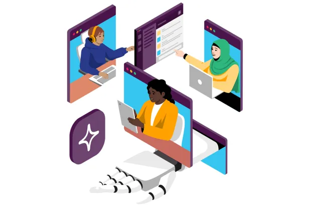 تتيح «سلاك» إرسال الرسائل ومشاركة الملفات وتنظيم المحادثات في قنوات مخصصة حسب المشاريع أوالفرق أو المواضيع المحددة (سلاك)