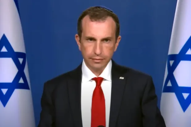 آفي هايمان المتحدث باسم مكتب رئيس الوزراء الإسرائيلي (لقطة من فيديو خلال إحاطة صحافية)