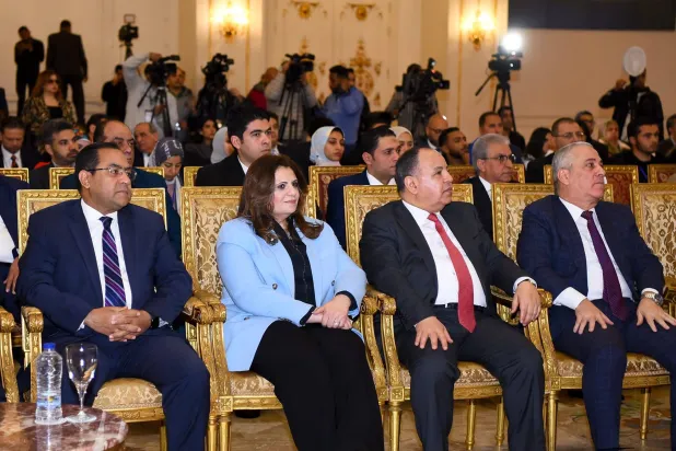 وزيرة الهجرة وعدد من الوزراء المصريين يشهدون انطلاق مؤتمر «أخبار اليوم» الاقتصادي العاشر (مجلس الوزراء المصري)