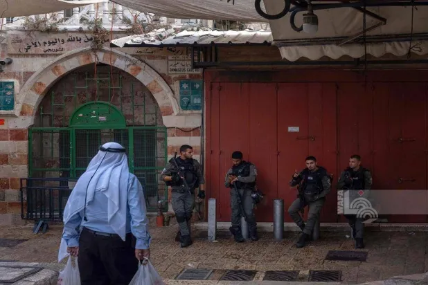 حضور أمني إسرائيلي في حي باب العمود بالقدس القديمة (وفا)