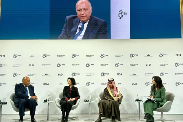 شكري يشارك في جلسة نقاشية حول السلام والاستقرار في الشرق الأوسط بمؤتمر ميونيخ (الخارجية المصرية)