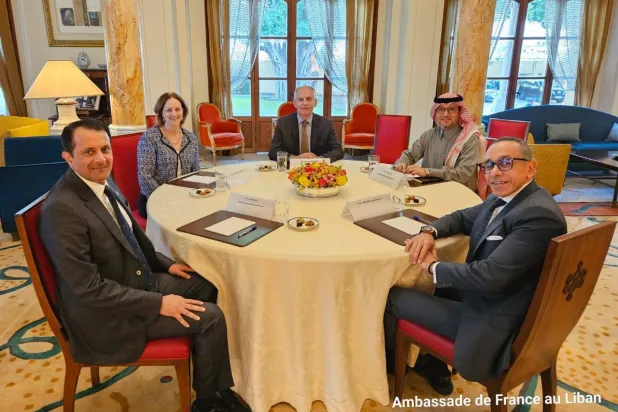 من الاجتماع الأخير لسفراء الخماسية (السفارة الفرنسية) 