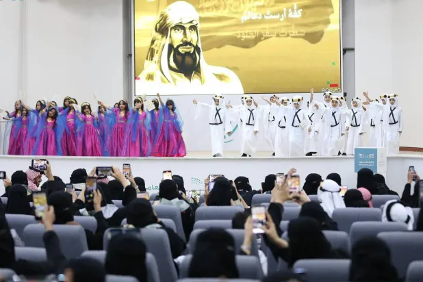 گوشه ای از برنامه های اداره آموزش جازان به مناسبت روز تاسیس (واس)