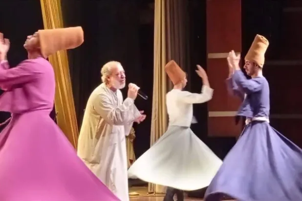 جانب من حفل فرقة «المولوية» المصرية بمتحف الحضارة (وزارة السياحة والآثار المصرية)