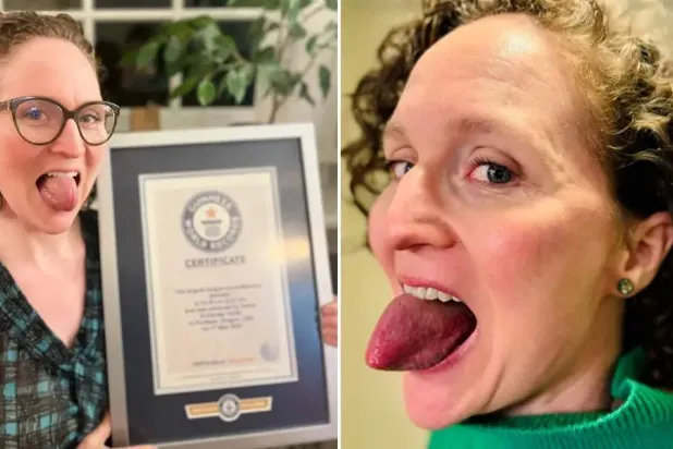 الأميركية جيني دوفاندر يبلغ محيط لسانها 13.25 سنتيمتر (موسوعة غينيس للأرقام القياسية)