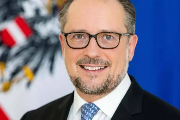 Austrian Foreign Minister Alexander Schallenberg. (Asharq Al-Awsat)