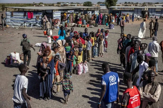 Sudanese refugees escaping conflict regions (AFP)