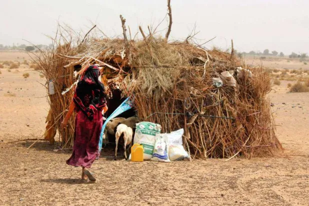 تراجعت حصص العائلات اليمنية من المعونات الإنسانية بسبب أزمات متعددة خارج البلاد (أ.ف.ب)