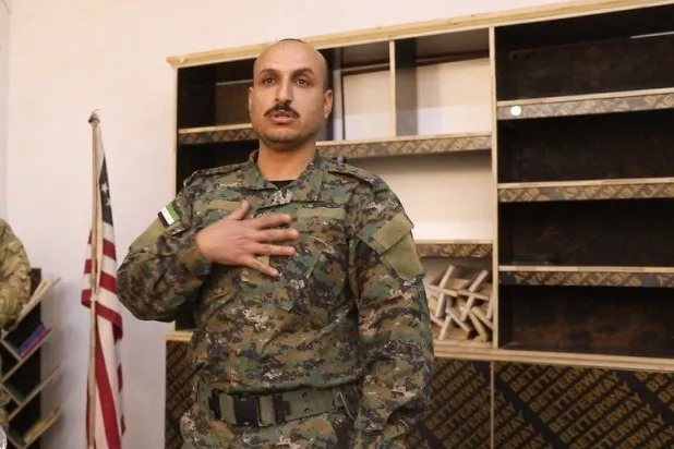 المقدم سالم تركي العنتري القائد الجديد لـ«جيش سورية الحرة» (حساب إكس)