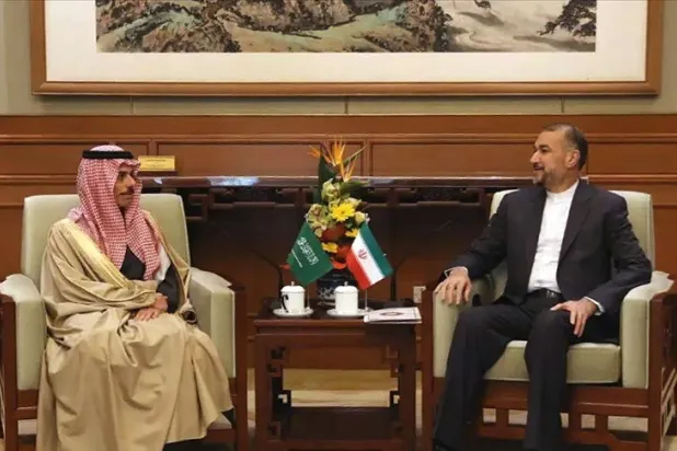 Suudi Arabistan ve İran dışişleri bakanları,Gazze'deki insani durumu ve Refah'ı görüştü