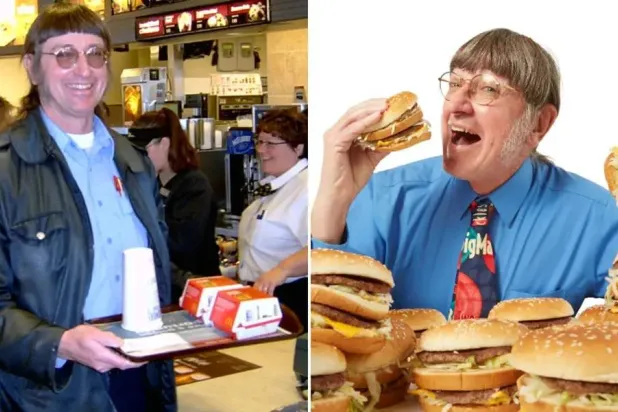 الأميركي دون غورسكي الذي يتناول وجبة «بيغ ماك» من سلسلة «ماكدونالدز» يومياً (موسوعة غينيس للأرقام القياسية)