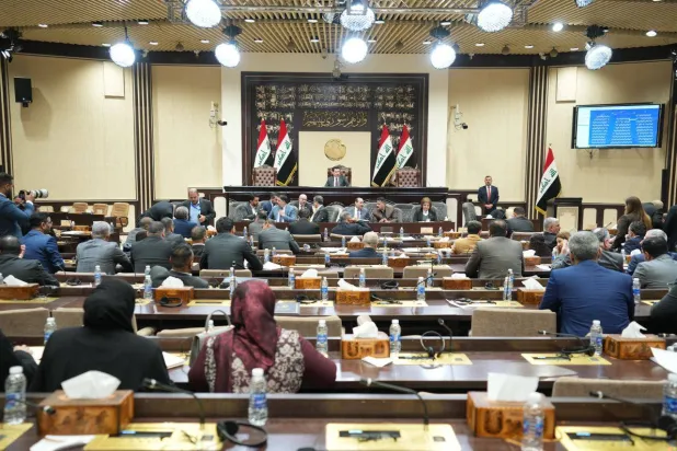 صورة نشرها موقع البرلمان العراقي من جلسة النواب في 28 فبراير الماضي