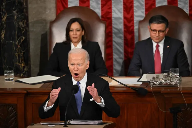 خطاب حال الاتحاد هو الأخير لبايدن قبل الانتخابات الرئاسية (أ.ف.ب)