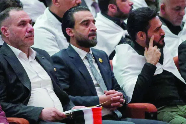 الأحزاب العراقية فشلت مرات عديدة في اختيار بديل للرئيس المقال محمد الحلبوسي (رويترز)