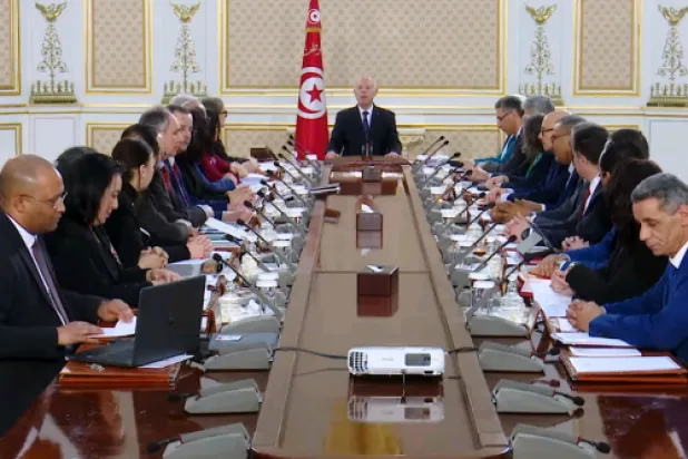 جانب من اجتماع الحكومة التونسية (الحكومة)