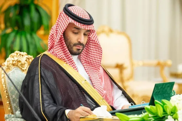 الأمير محمد بن سلمان مترئساً جلسة مجلس الوزراء في الرياض (واس)