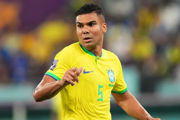 البرازيلي كاسيميرو لاعب وسط مانشستر يونايتد (رويترز)