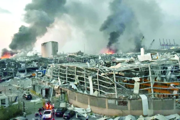 مشهد للدمار الهائل في مرفأ بيروت بعد الانفجار (أرشيفية - أ.ف.ب)