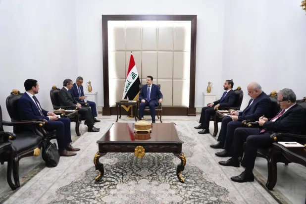 Irak Başbakanı Muhammed Şiya Es Sudani ve UAEA heyeti (Rafael Grossi’nin X platformundaki hesabı)