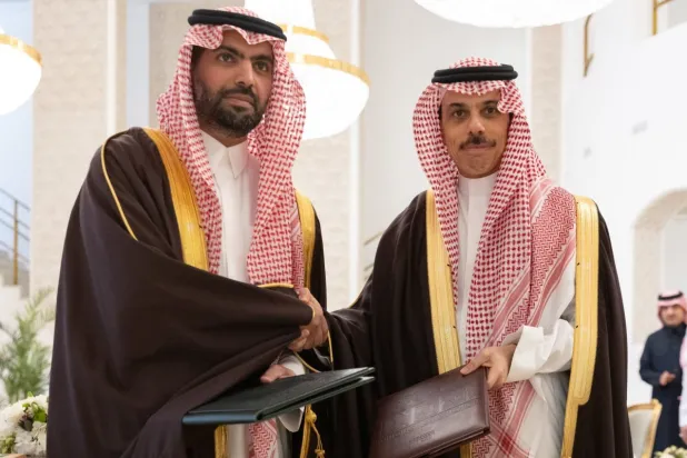 جانب من مراسم توقيع مذكرة التفاهم في الرياض (الخارجية السعودية)