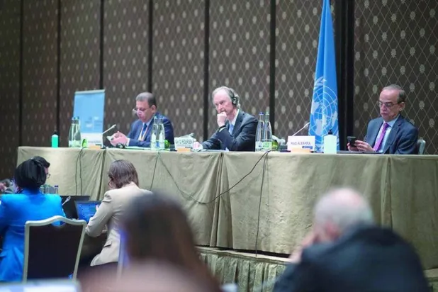 UN envoy Geir Pedersen during the meetings of the Syrian Constitutional Committee in Geneva in June (United Nations)