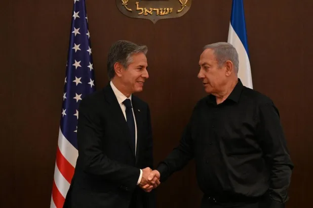 ABD Dışişleri Bakanı Antony Blinken ve İsrail Başbakanı Binyamin Netanyahu (DPA)